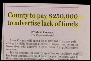 County To Pay $250,000 To Advertise