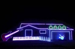 Amazing and Hilarious Christmas Light Show! Christmas Can Can