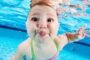 Funny Baby Getting In The Swimming Pool