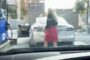 Blonde Woman Tries To Fill Up A Tesla Model S With Gas