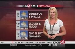 Weather Girl Predicts a Cold Front Moving In