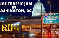 Huge Traffic Jam in Washington, DC