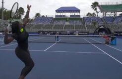 Tennis Trick Shots Serena Williams Dude Perfect