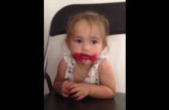 Funny Baby Lipstick Fail