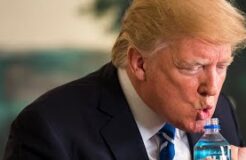 Drinking Problem: Trump Has Awkward Water Moment